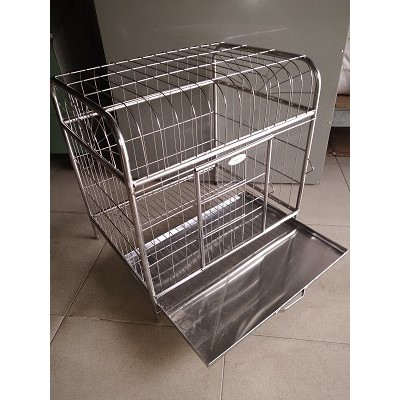 HN- Chuồng chó Inox tặng kèm mâm hứng phân Bảo hành 12 tháng không gỉ sét có thể nuôi chó và nhốt mèo