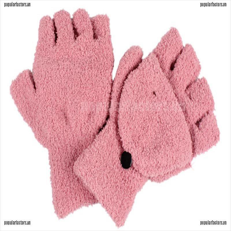 Găng Tay Lông Hở Ngón Giữ Ấm Độc Đáo