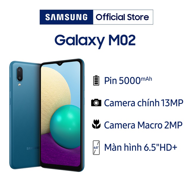 Điện Thoại Samsung Galaxy M02 (2GB/32GB) - Hàng Chính Hãng | BigBuy360 - bigbuy360.vn