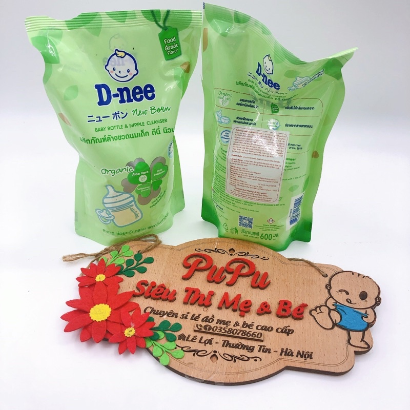 [CÓ TEM ĐẠI THỊNH] Nước Rửa Bình Sữa Dnee Cho Bé