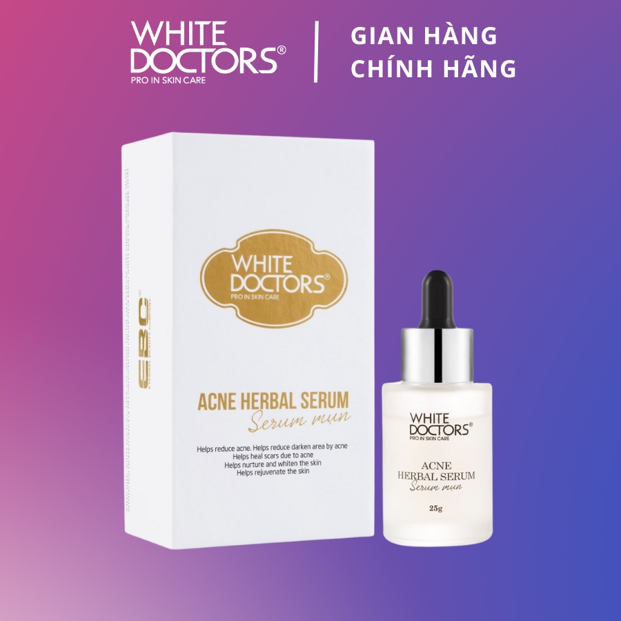 Serum giảm mụn White Doctors Acne Herbal Serum 25g