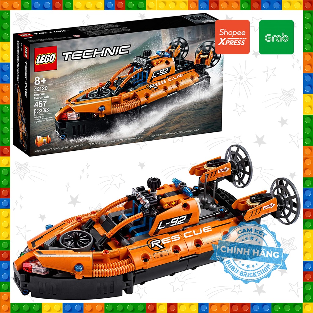 Lego Technic 42120 - Rescue Hovercraft - Bộ xếp hình Lego Thuyền đệm khí cứu hộ