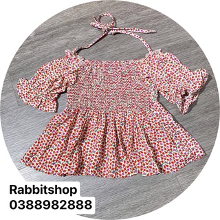 Áo nhún hoa hồng nhí- rabbitshop