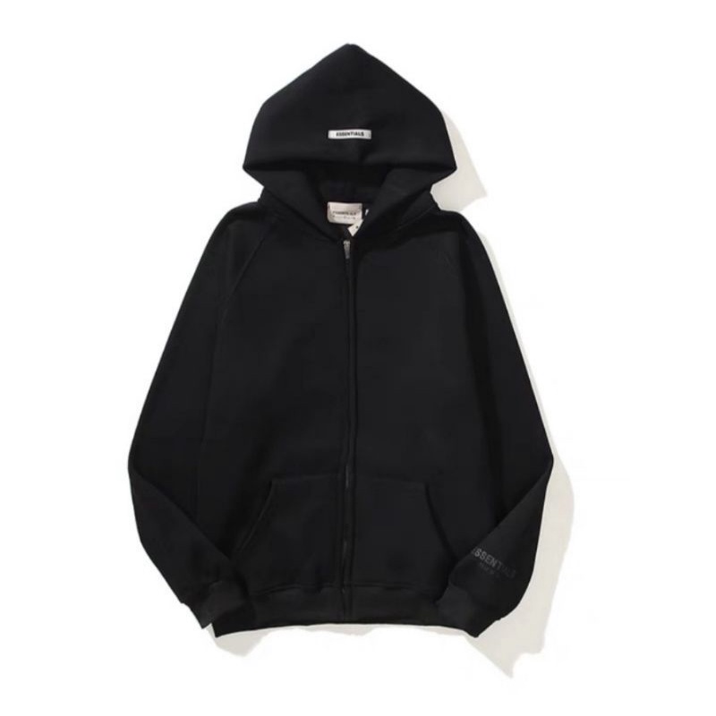 Áo Khoác Hoodie Nam Nữ Form Rộng Có Mũ In Chữ Essentials Chất Nỉ Bông Cao Cấp - Super Fashion P