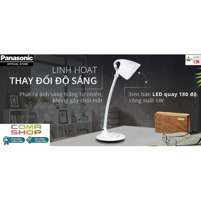 HH-LT062019 - ĐÈN BÀN LED PANASONIC – BẢO HÀNH CHÍNH HÃNG 12 THÁNG