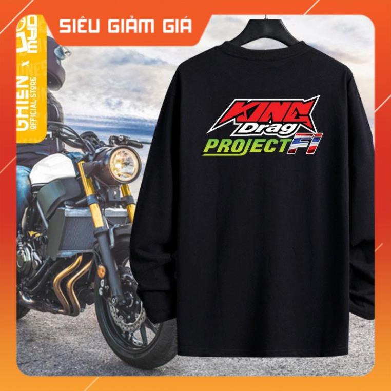 [ Bán lỗ lấy đánh giá] Áo thun tay dài UMAD unisex racing biker King Drag v.2 nam nữ cotton 95%