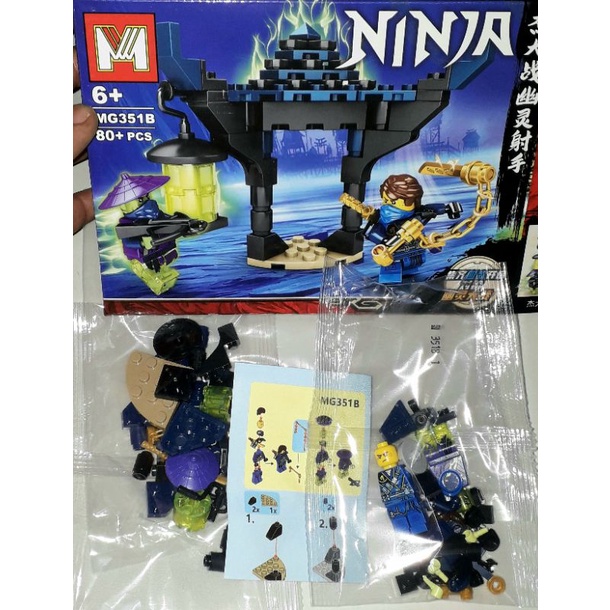 Lắp ráp 1 hộp Ninja MG351 Bảo vệ ngôi đền thần Rắn có nhiều chi tiết bằng nhựa ABS