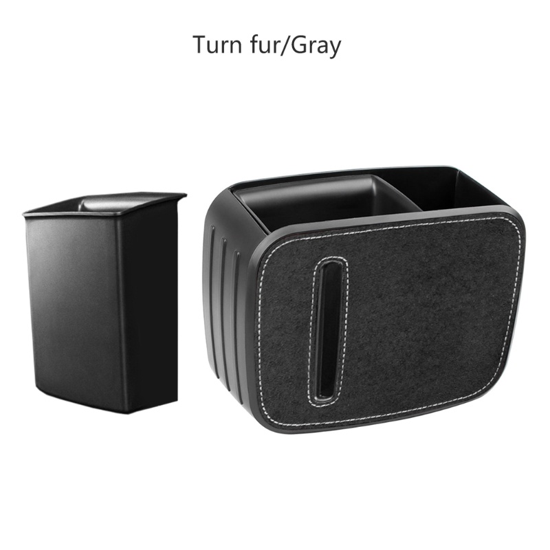 Hộp Đựng Khăn Giấy 2 Trong 1 Chống Rò Rỉ Thiết Kế Dễ Thương Tiện Dụng Dành Cho Xe Hơi