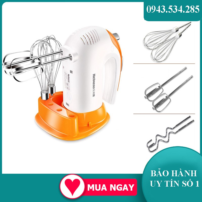 [FREESHIP] Máy Đánh Trứng, Máy Đánh Trứng Cầm Tay Netmego N38D 300W Nhỏ Gọn, Điều Chỉnh Nhiều Tốc Độ - BẢO HÀNH UY TÍN