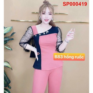Đồ bộ thun cát hàn kiểu 419