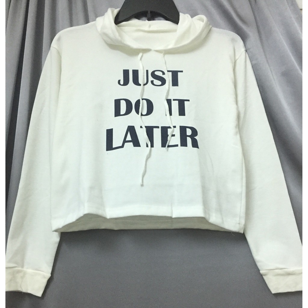 [HCM] (38-52kg) Áo Croptop hoodie. Áo hoodie croptop. ẢNH THẬT - chữ