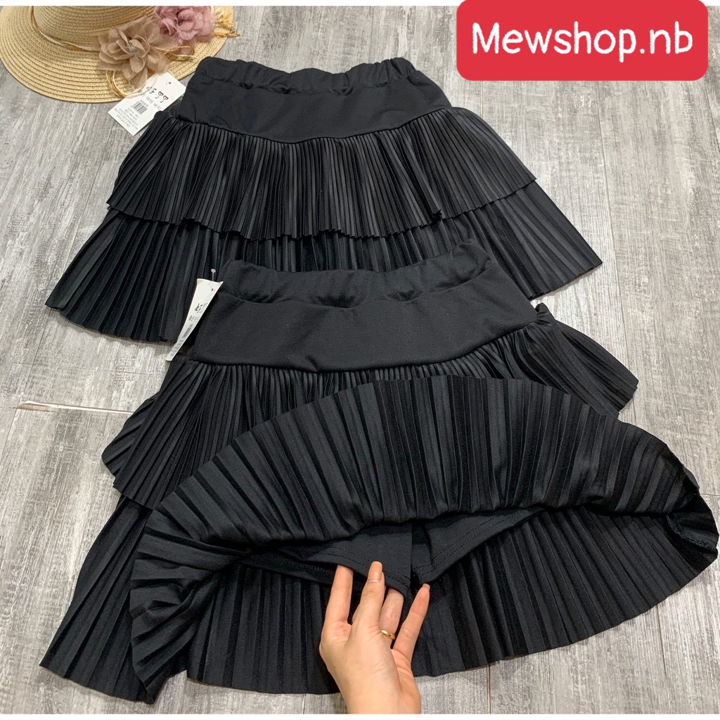 Chân váy xếp ly ngắn ( 2 tầng xếp ly),chất tuyết mưa xịn,bên trong có quần đùi | BigBuy360 - bigbuy360.vn