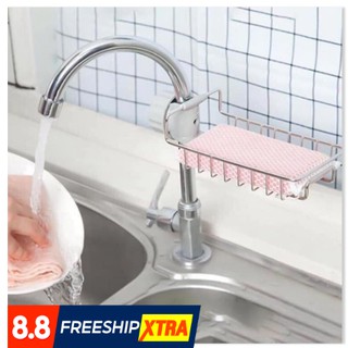 Giá treo vòi đựng giẻ rửa bát bằng inox
