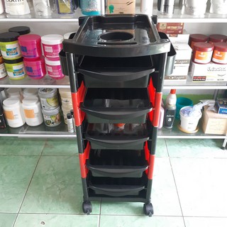 Xe đẩy làm tóc 5 tầng nhựa cao cấp