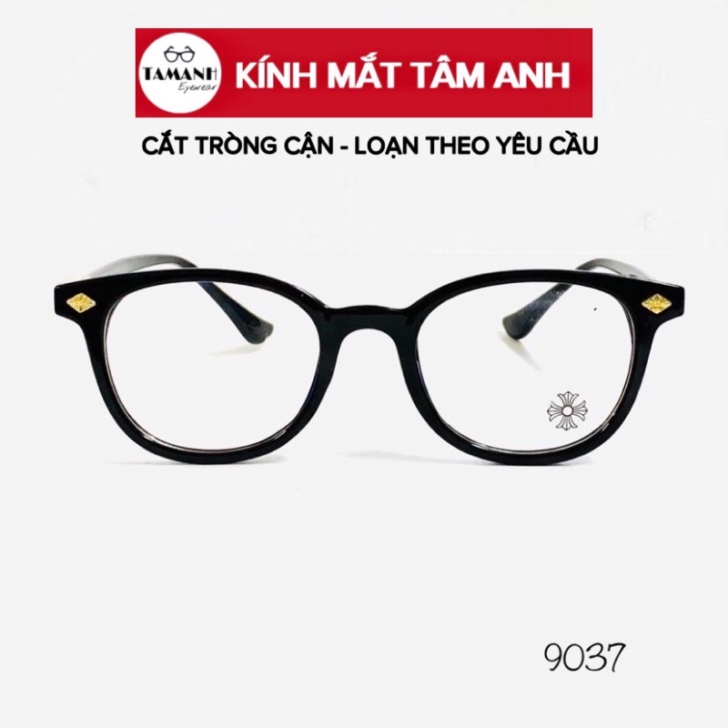 Gọng kính cận nam nữ CHROME Heart dáng mắt tròn Nhận cắt mắt cận, viễn, loạn theo yêu cầ