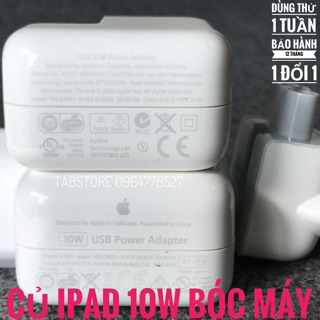 COMBO Củ iPad 10w + Cáp IPHONE X Bóc Máy( Tặng Hộp Đựng )-BS