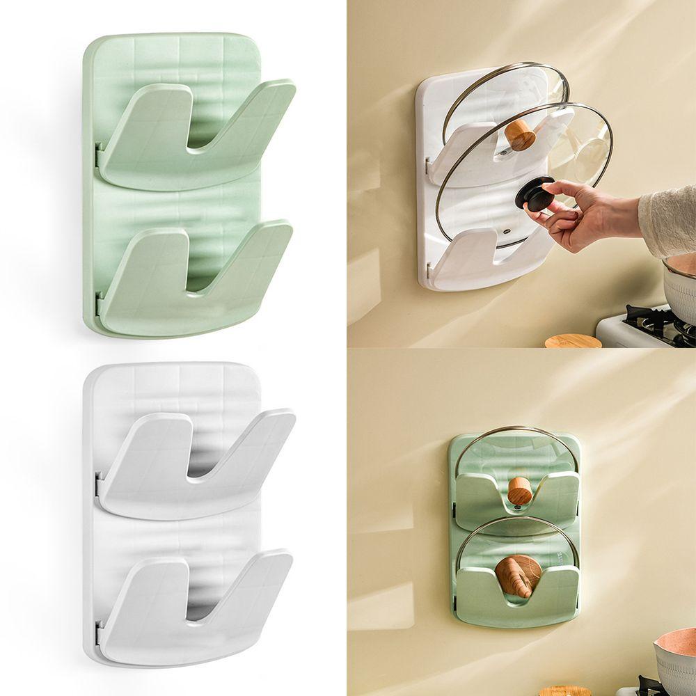 Giá Đỡ Nắp Nồi Gắn Tường Thiết Kế Thoát Nước Tiện Dụng