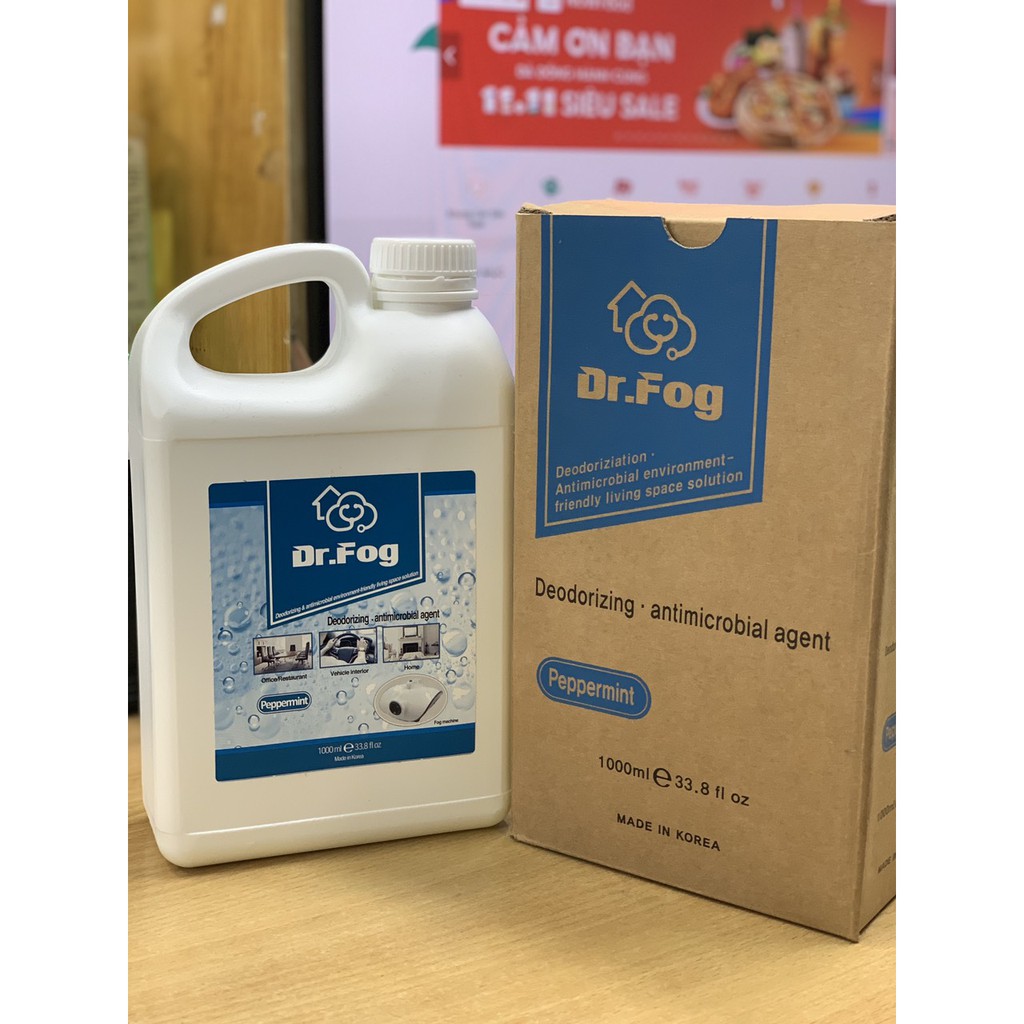 Made in Korea - Dung dịch khử mùi nano Dr.Fog cho xe ô tô, nhà cửa, văn phòng...