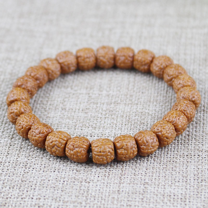 Vòng Tay Chuỗi Hạt Bồ Đề In Họa Tiết Vảy Rồng Năm Cánh Phong Cách Indonesia Little King Kong Bodhizi Cho Nam Và Nữ