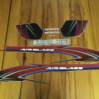 Bộ tem Airblade 2008 màu đỏ  siêu đẹp có tem chữ nổi