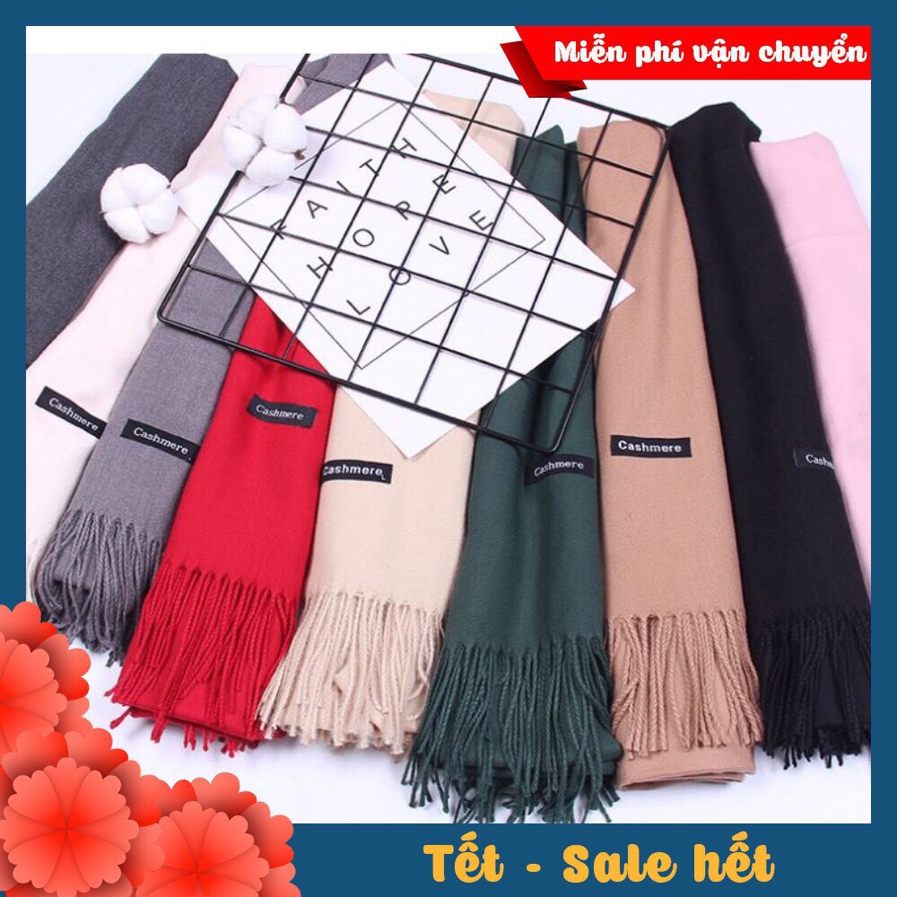 KHĂN QUÀNG CỔ CASHMERE MÀU TRƠN CỰC MỊN ĐẸP freeship  Khăn len cao cấp 12 màu loại đẹp ( ảnh thật và video ) | BigBuy360 - bigbuy360.vn