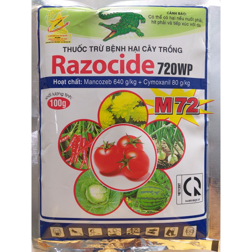 Thuốc trừ bệnh hại cây trồng Razocide 720WP - 100gr