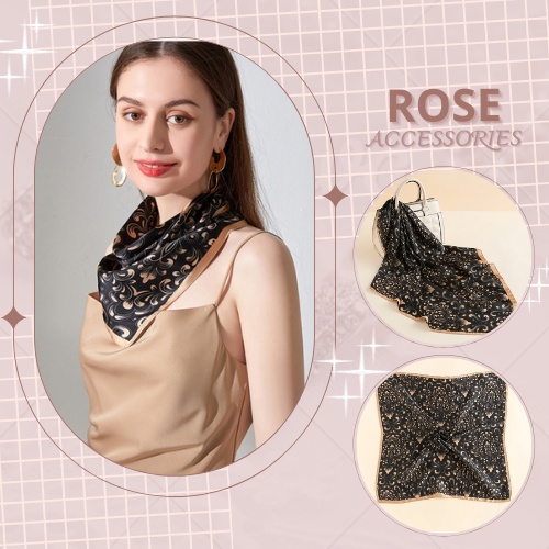 [ Mới 2022] Khăn Banada - Áo yếm lụa cap cấp mềm mại kèm họa tiết kich thước 70x70 Rose.Accessories mã KY01