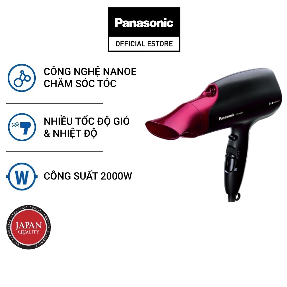 Máy Sấy Chăm Sóc Tóc Panasonic EH-NA65-K645 - Công Suất 2000W - Hàng Chính Hãng