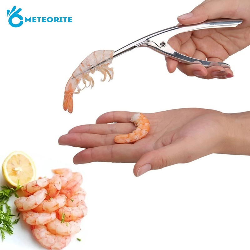 1 Dụng Cụ Lột Vỏ Tôm Bằng Thép Không Gỉ