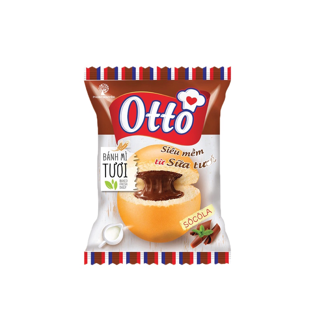 CHÍNH HÃNG Bánh Mì Otto Tươi Nhân Kem 55g