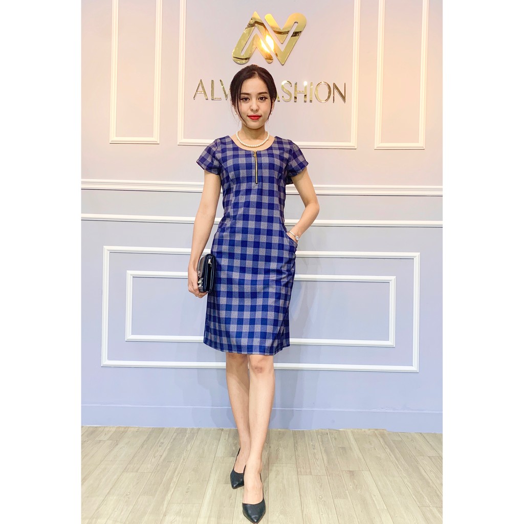 Đầm trung niên body ĐỦ SIZE co dãn tốt, thiết kế độc quyền thời trang Alva | BigBuy360 - bigbuy360.vn
