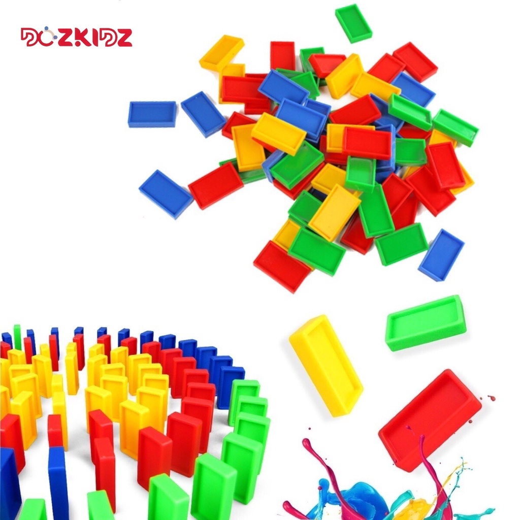 Đồ chơi cho bé, xếp hình domino 85 chi tiết từ 3 tuổi trở lên - DOZKIDZ