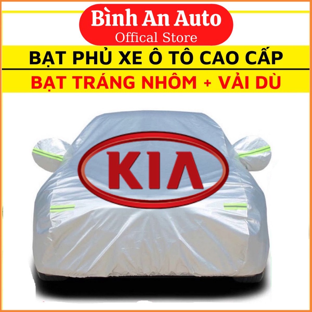 Bạt Phủ Xe Ô Tô tráng nhôm, vải dù Kia Morning, Soluto, Cerato, Seltos, K3, Rondo, Optima, Sorento, Sedona