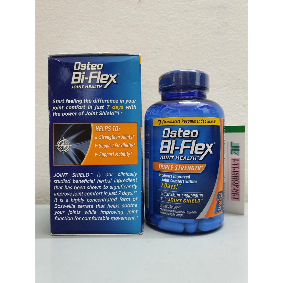 date 9/24 - Viên uống Osteo BiFlex Triple Strength Glucosamine Chondroitin chai 80 viên của Mỹ - bồi bổ sụn khớp