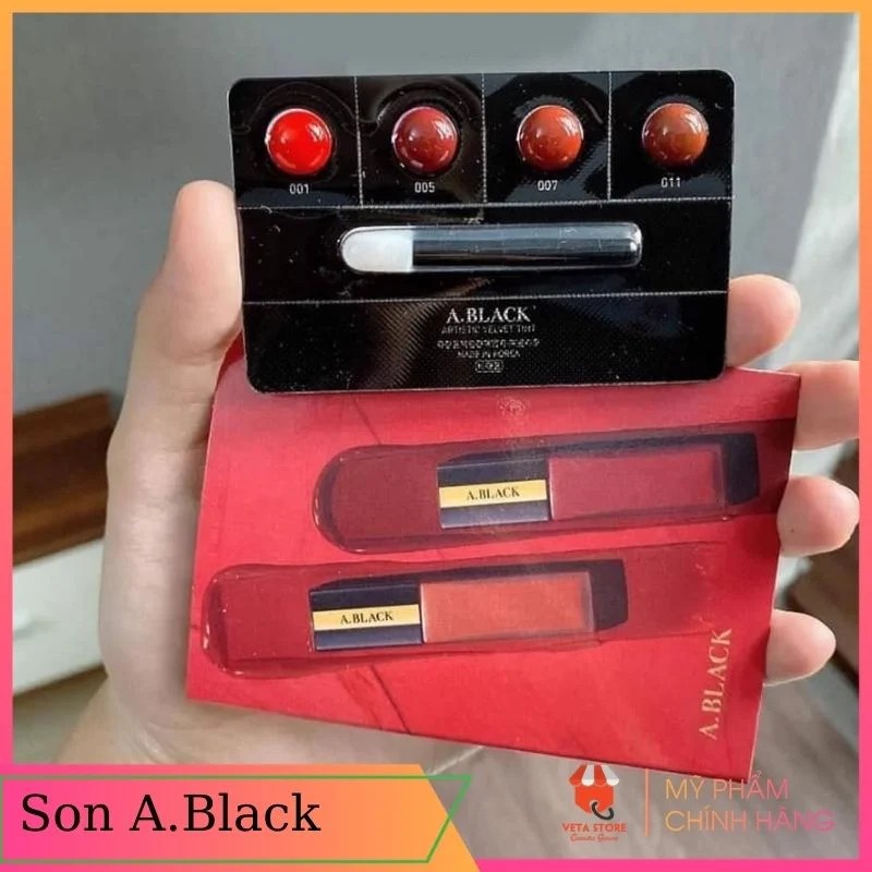 Sec son dùng thử A.Black siêu lì, mềm môi Veta store
