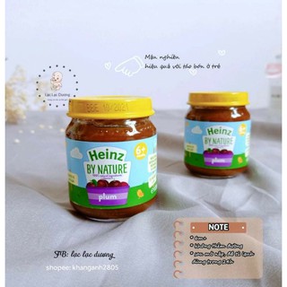 [Heinz 6m+] Mận nghiền tốt cho bé bị táo bón