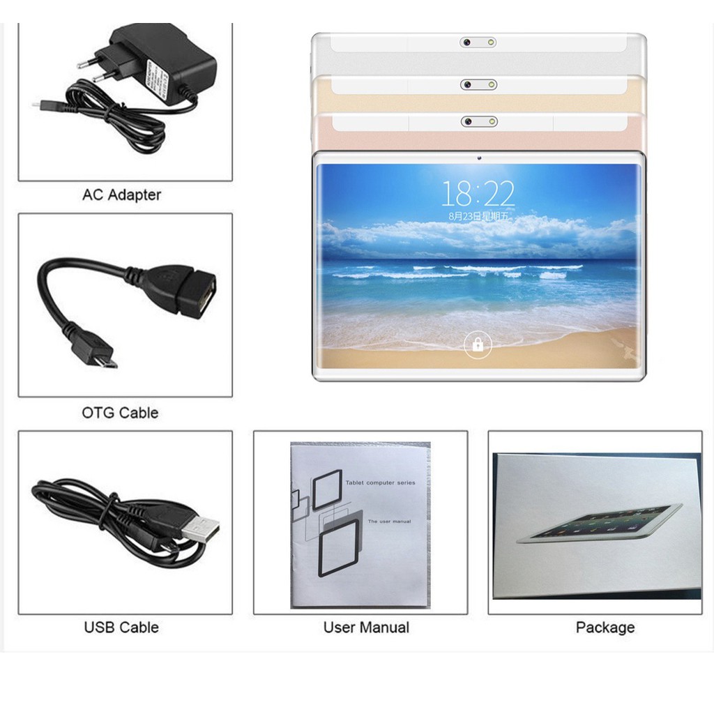 Máy tính bang tablet As888 ram 6G KÈM quà tặng 8 món