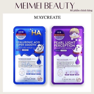Mặt Nạ Dưỡng Ẩm Dưỡng Trắng Da HA Maycreate Mask Ha 1 miếng Hàng Nội Địa Trung MN0