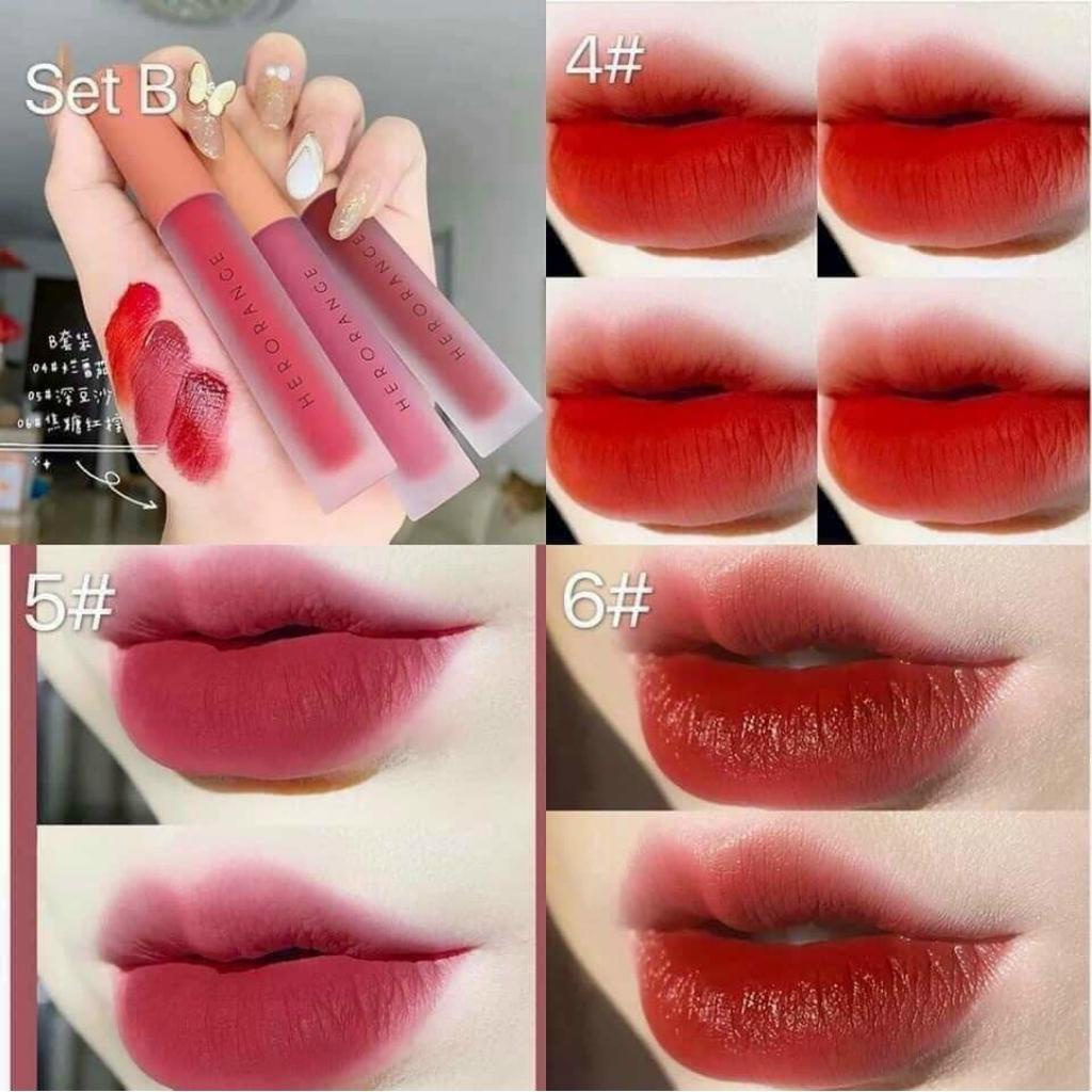 Set son kem lì lên mầu đẹp không trôi Magic Casa Love Lip Glaze giá rẻ