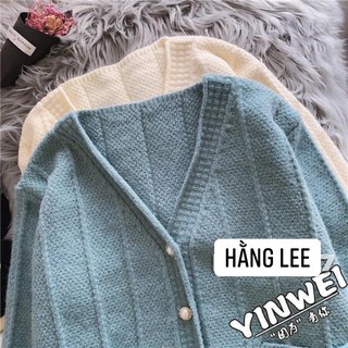 ( SẴN) ÁO KHOÁC LEN CÚC NGỌC CỔ V