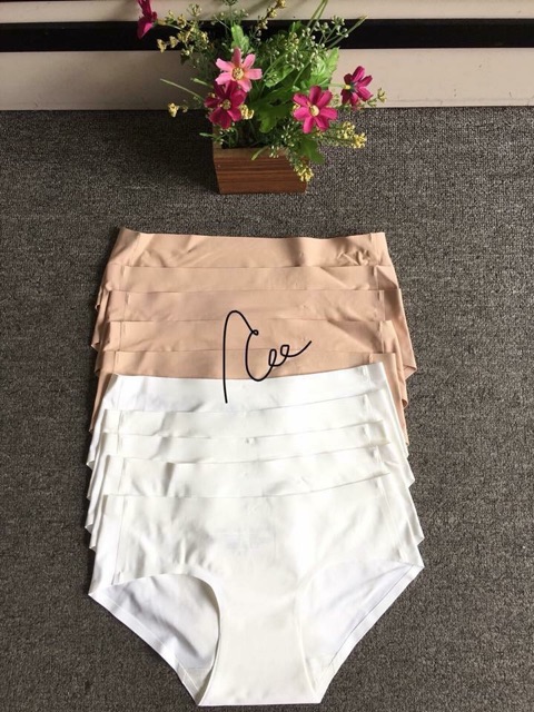 Sỉ 10 quần lót đúc ko đường may riêng màu da đen trắng