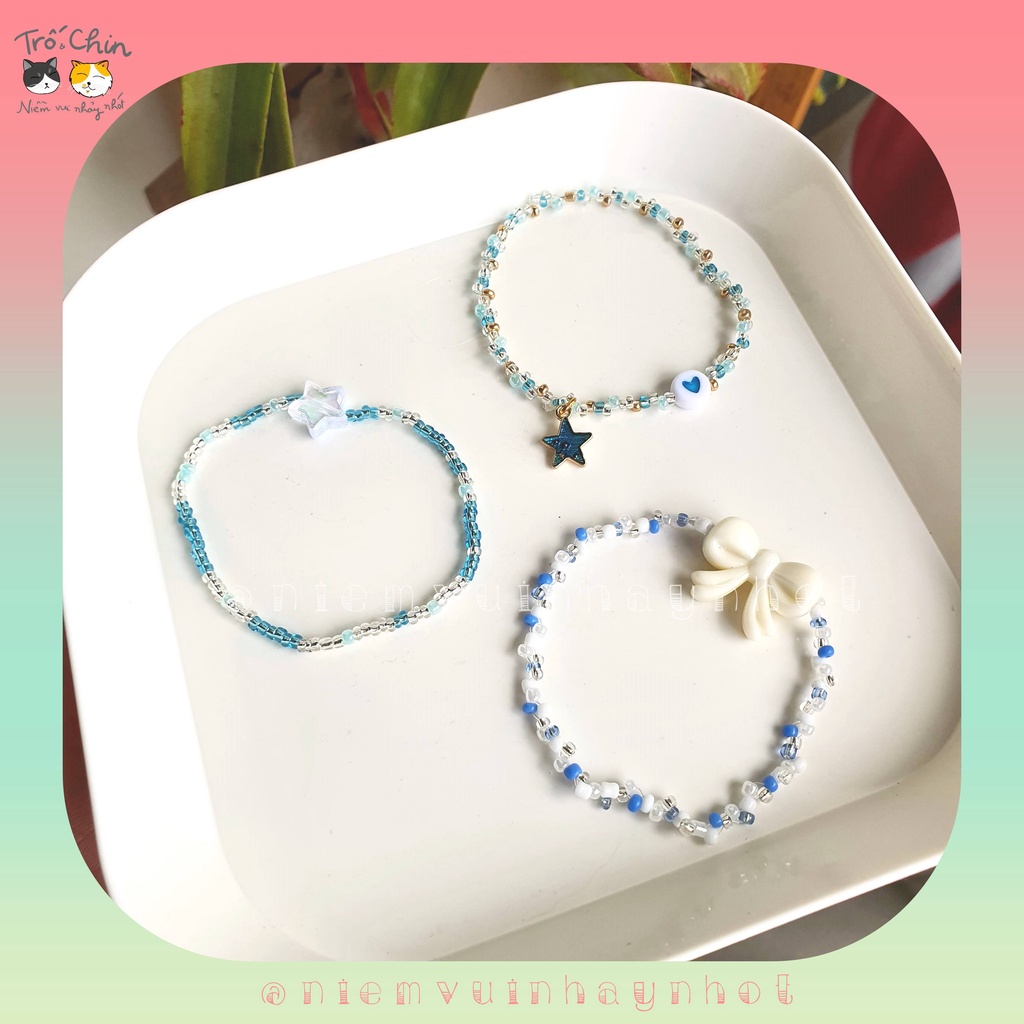 [HANDMADE] Vòng tay xâu hạt kiểu Zigzag đan chéo siêu lạ (nhận làm theo yêu cầu)