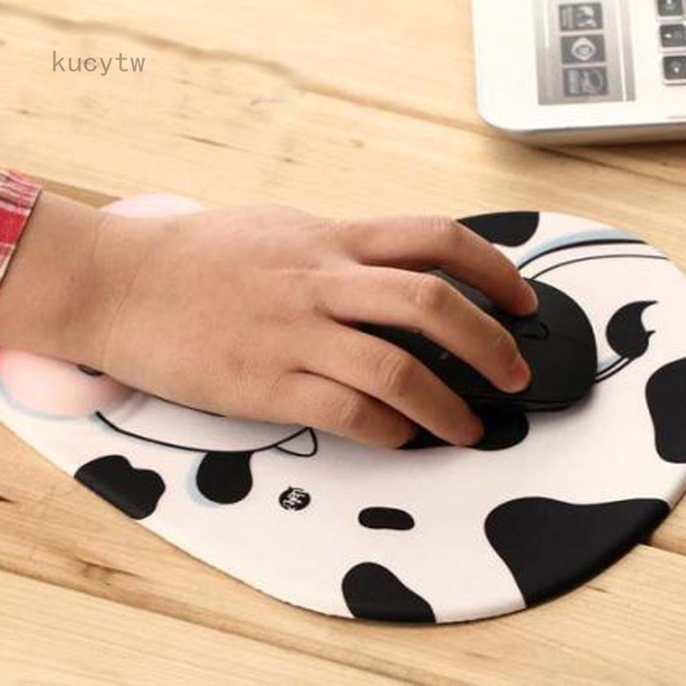 Tấm lót chuột thiết kế hình bò sữa đáng yêu