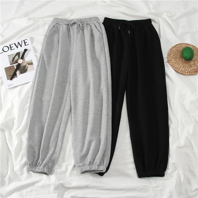 Quần Ống Rộng Bo Chun Form Thụng Rộng Unisex Zinti QD12