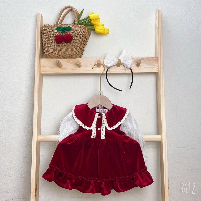 Váy nhung Kèm bờm