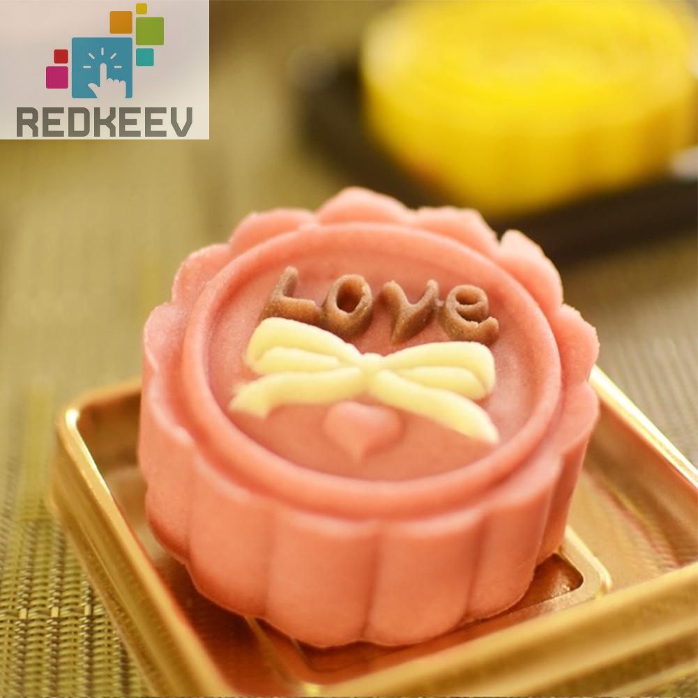 Bộ khuôn làm bánh trung thu hình động vật 3D + 1 8 con dấu áp suất