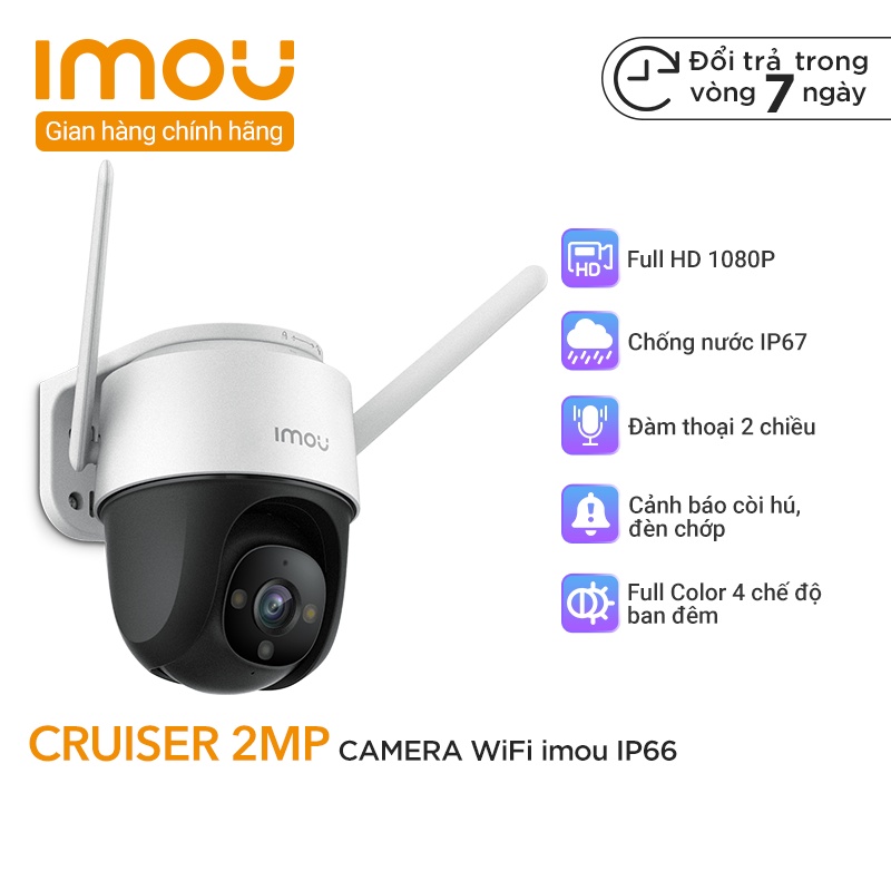 Camera WiFi IMOU Cruiser IPC-S22FP Full HD 1080P - Bốn Chế Độ Nhìn Ban Đêm Full Color-IP66 Sử Dụng Thời Tiết Khắc Nghiệt