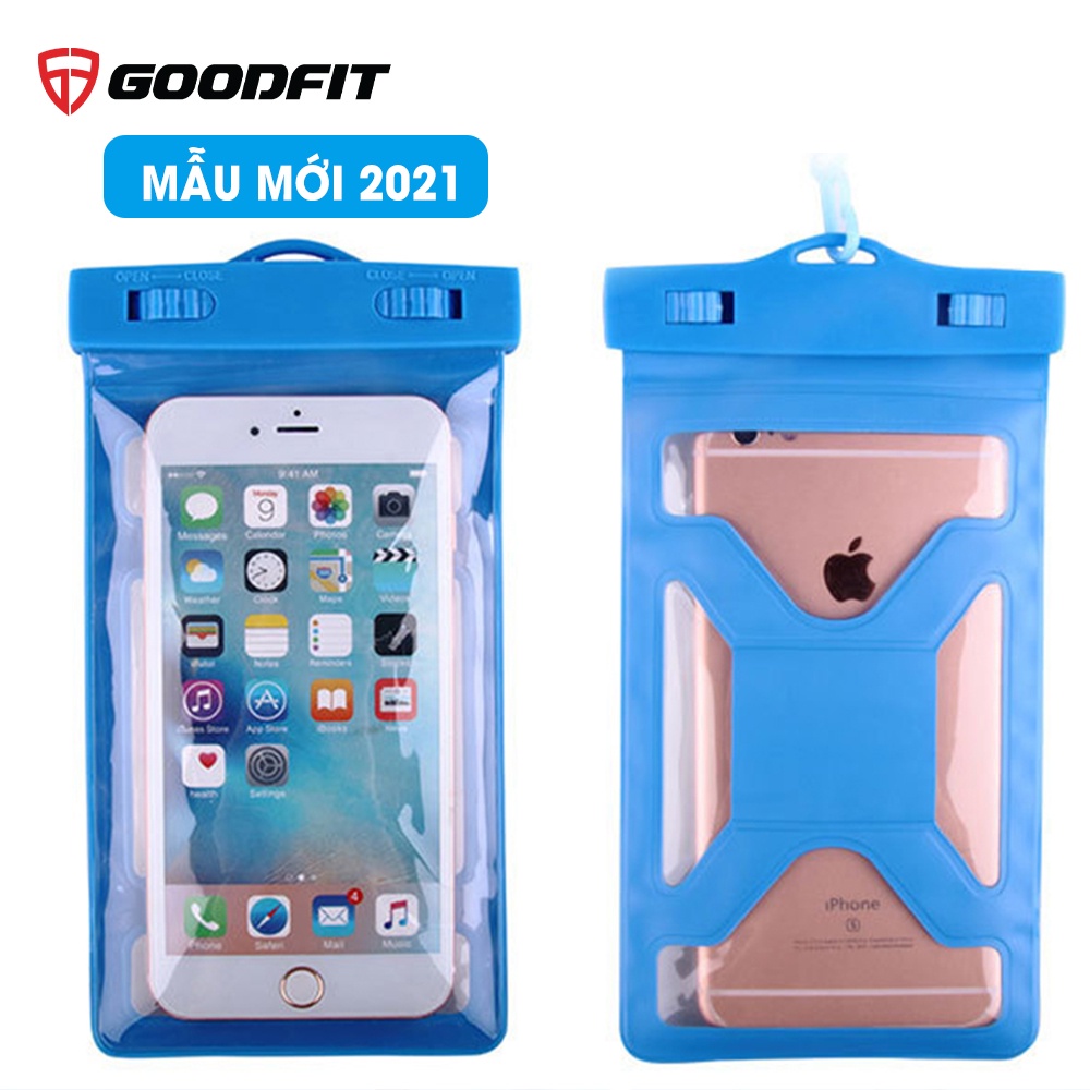 Túi chống nước điện thoại, bao đựng điện thoại 2 dây đeo, cảm ứng mượt GoodFit GF203WP