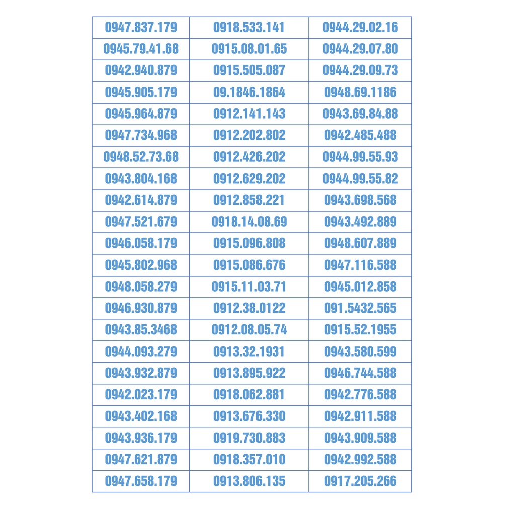 Sim số đẹp vinaphone chỉ 500k