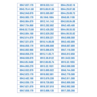 Sim số đẹp vinaphone chỉ 500k